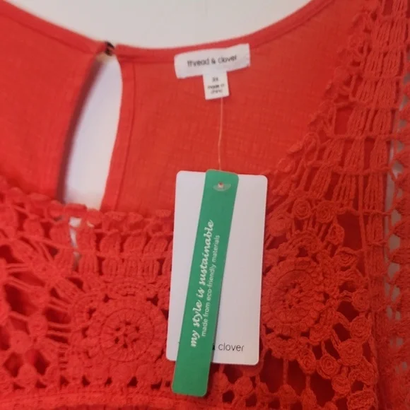 3X NWT Tread & Clover coral Sleavless top. E61 - Picture 2 of 8